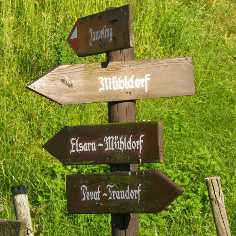 Wegweiser Mühldorf, Gasthof Weißes Rössl, Mühldorf/Wachau